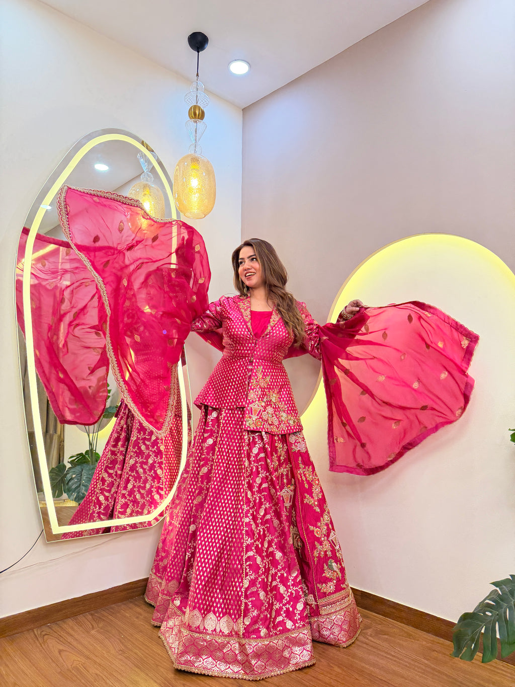 E547 INDO WESTERN LEHENGA