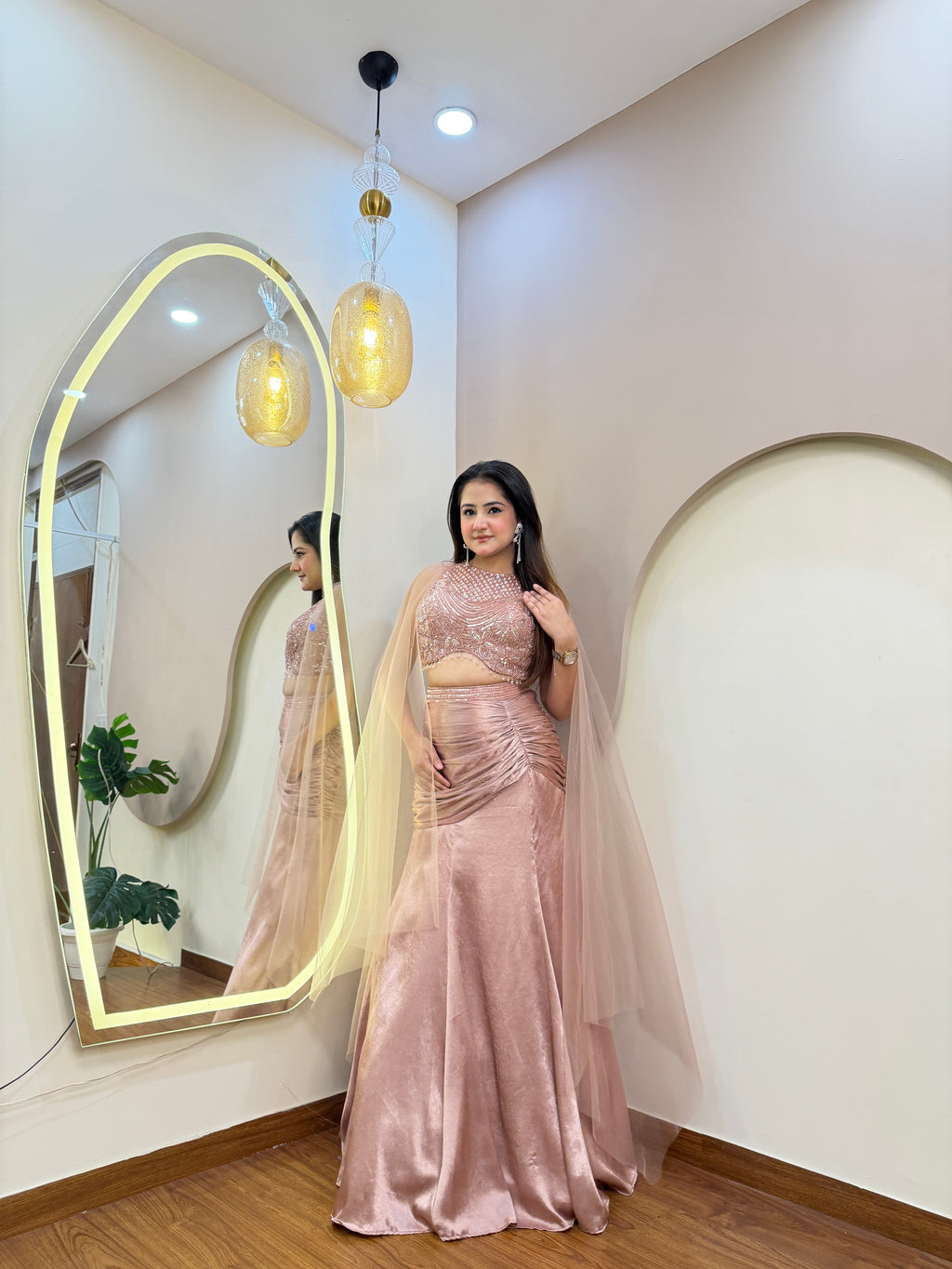 E274 FISH CUT LEHENGA