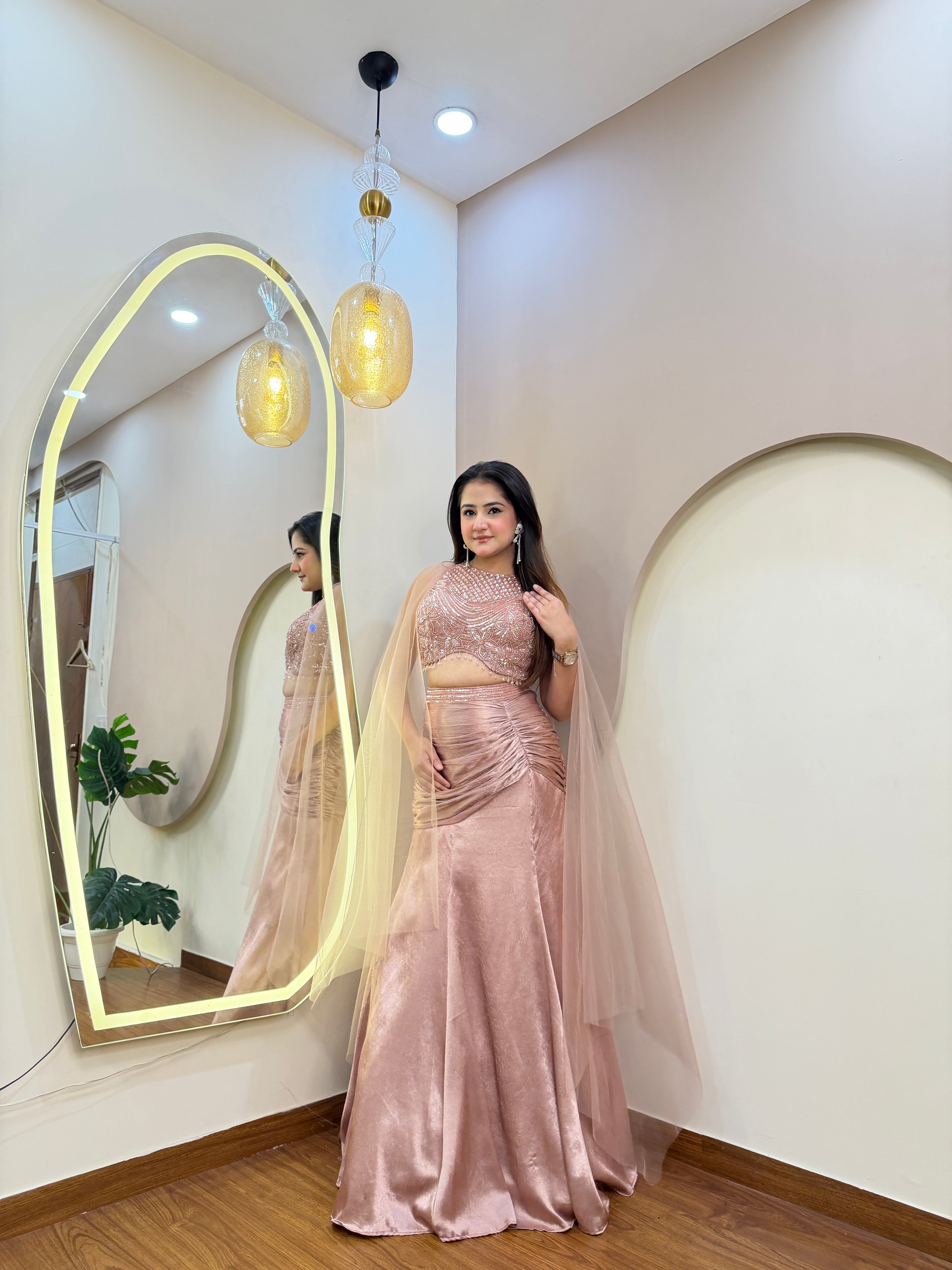 E274 FISH CUT LEHENGA