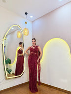 E735 PREMIUM DRAPE SAREE