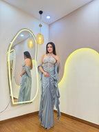 E660 3PC DRAPE SKIRT TOP