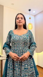 F15 PEPLUM 3PC SHARARA SET
