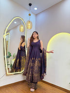E878 3PC ANARKALI SUIT
