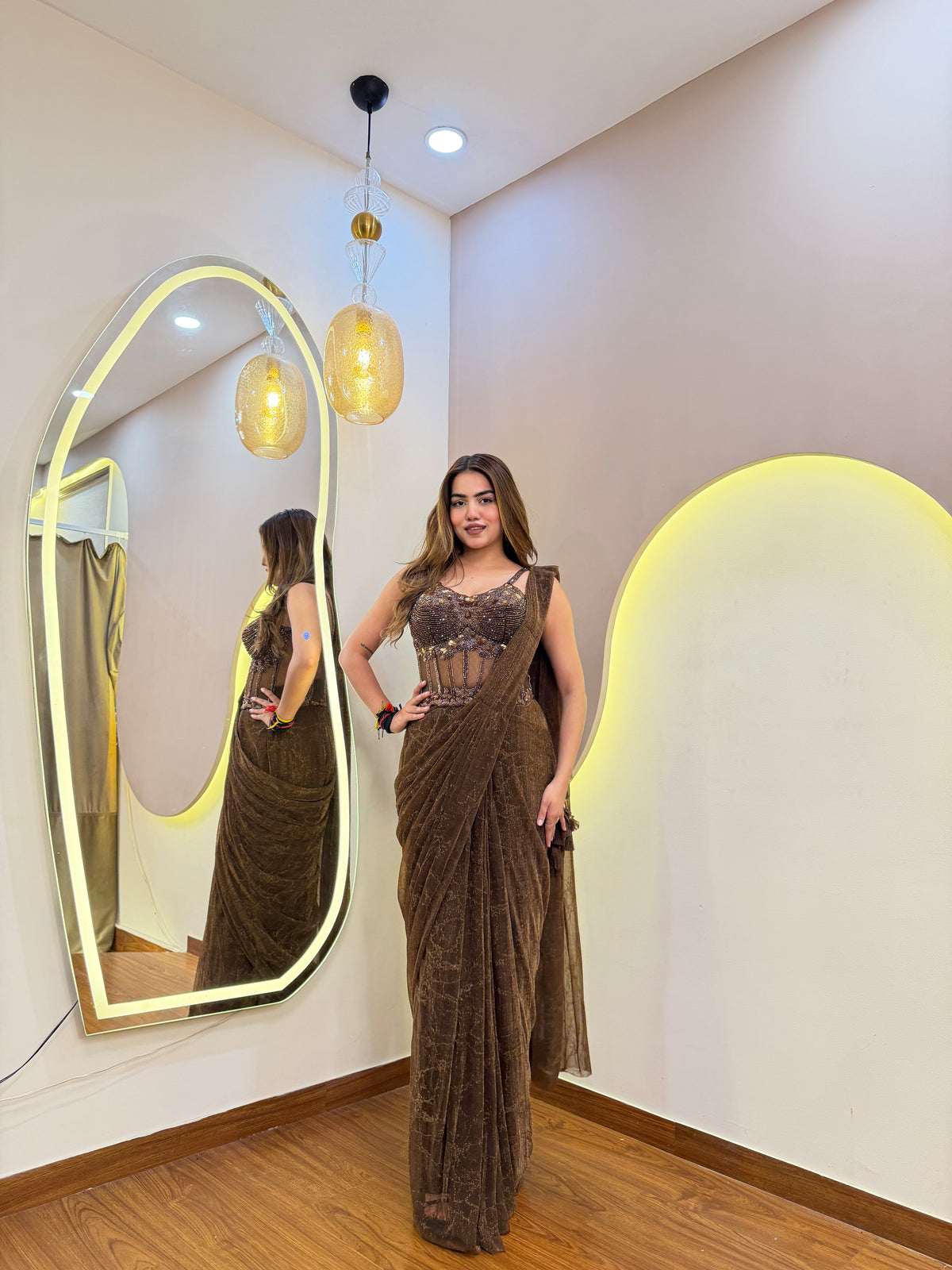 E564 PREMIUM DRAPE SAREE