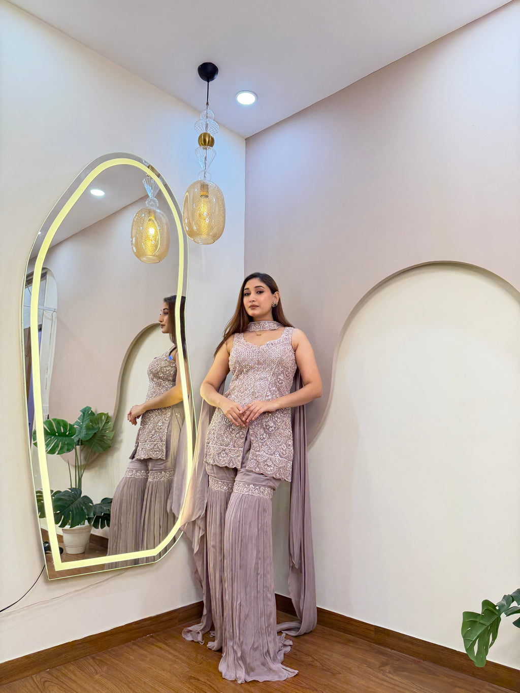 E363 3PC SHARARA SUIT