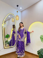 E792 3PC SHARARA SUIT