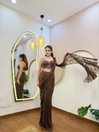 E375 AARFA REGAL DRAPE SAREE
