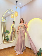 E684 AARFA REGAL DRAPE SAREE