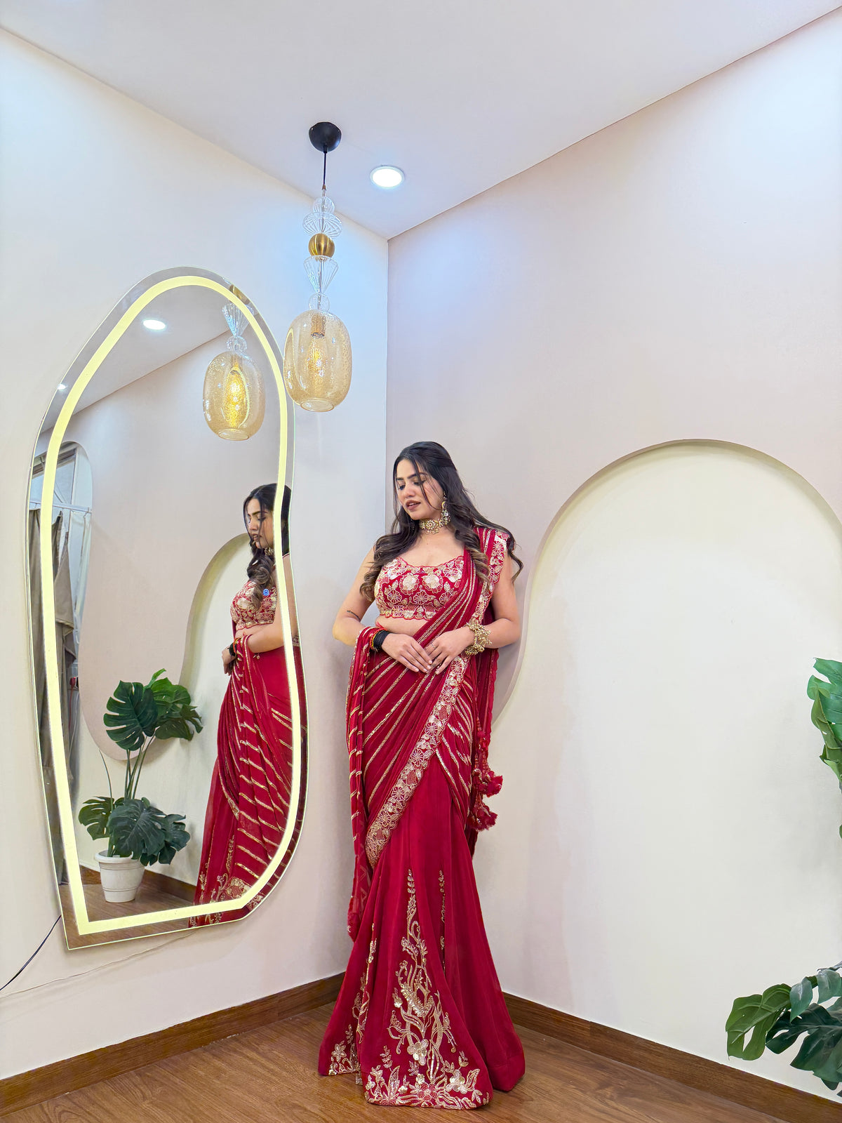 E175 KARWA SPECIAL LANCHA SAREE