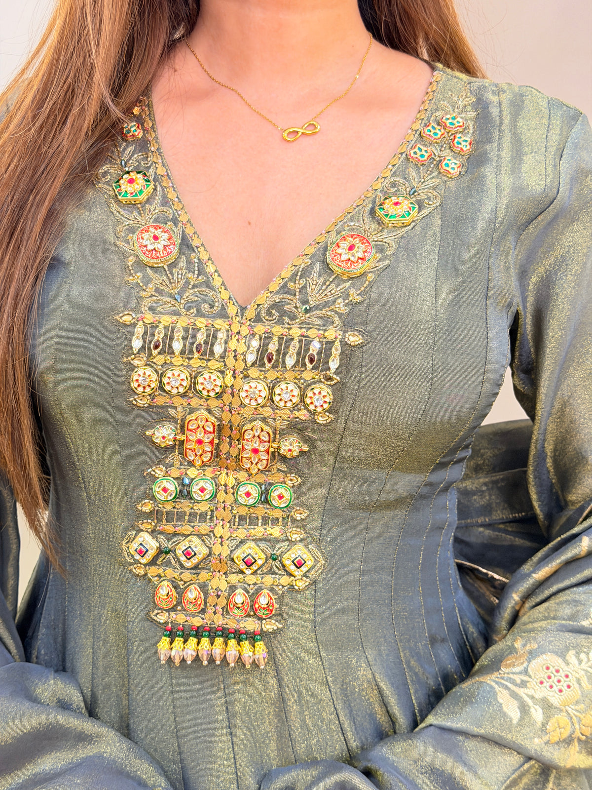 E283 3PC ANARKALI SUIT
