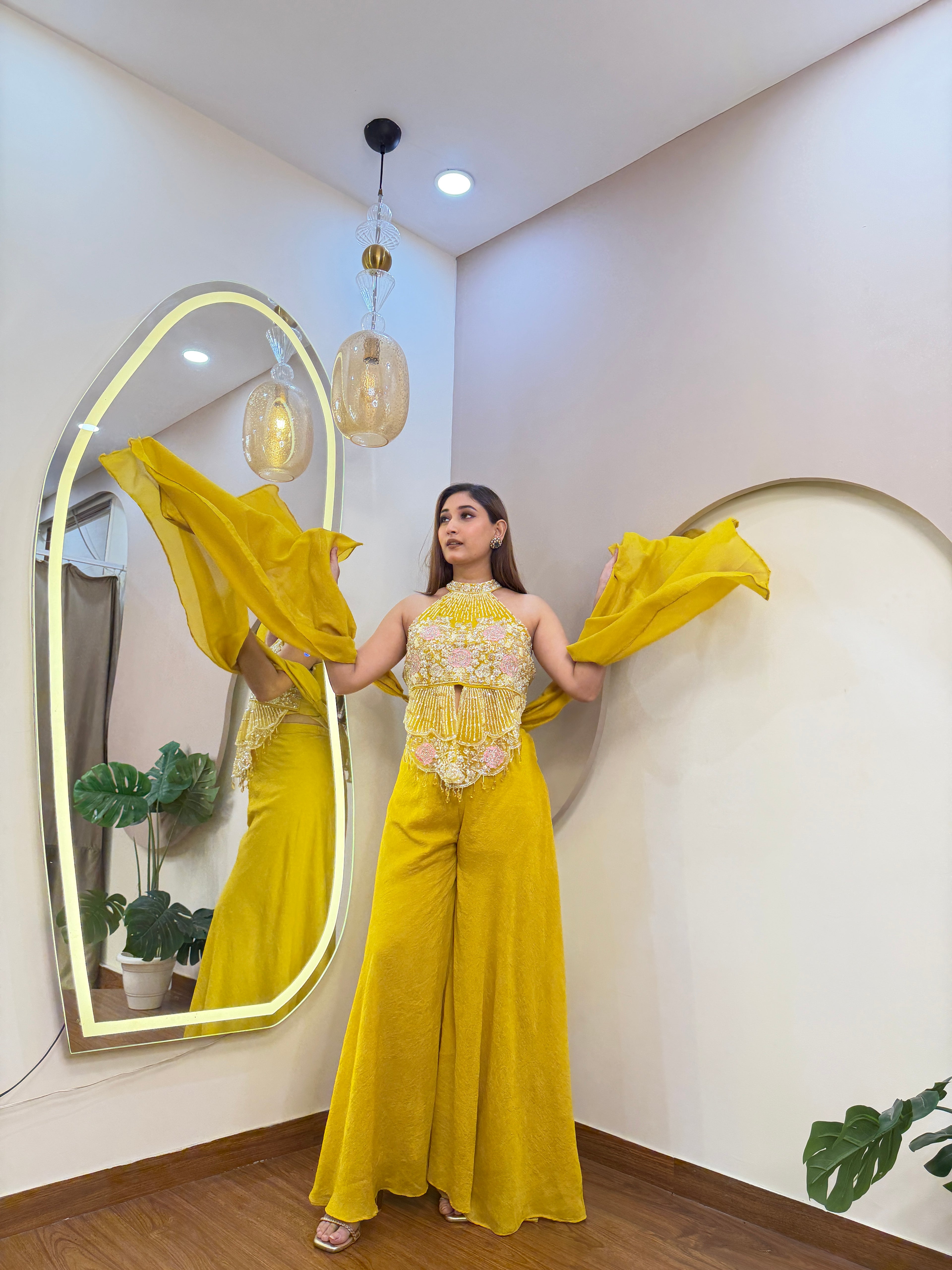 E444 3PC SHARARA SUIT