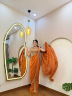 E423 AARFA REGAL DRAPE SAREE