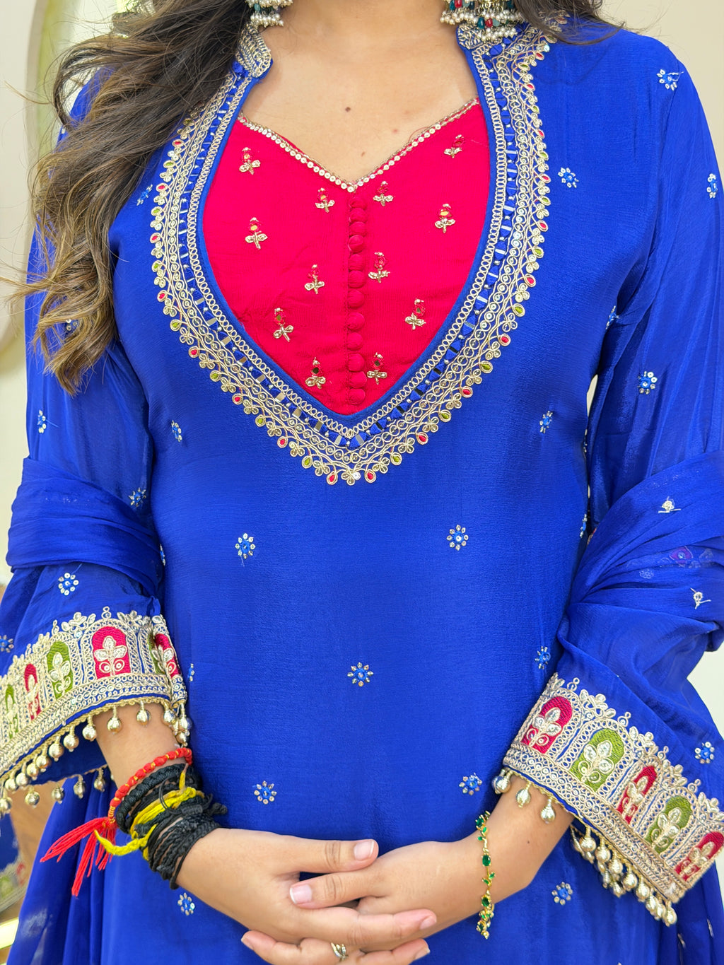D990 3PC KURTI WITH SKIRT