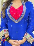 D990 3PC KURTI WITH SKIRT