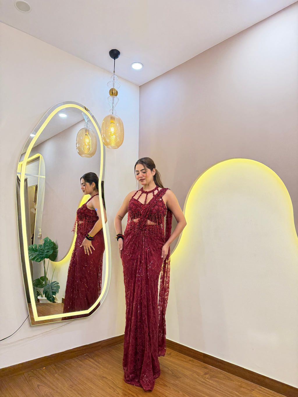 E735 PREMIUM DRAPE SAREE