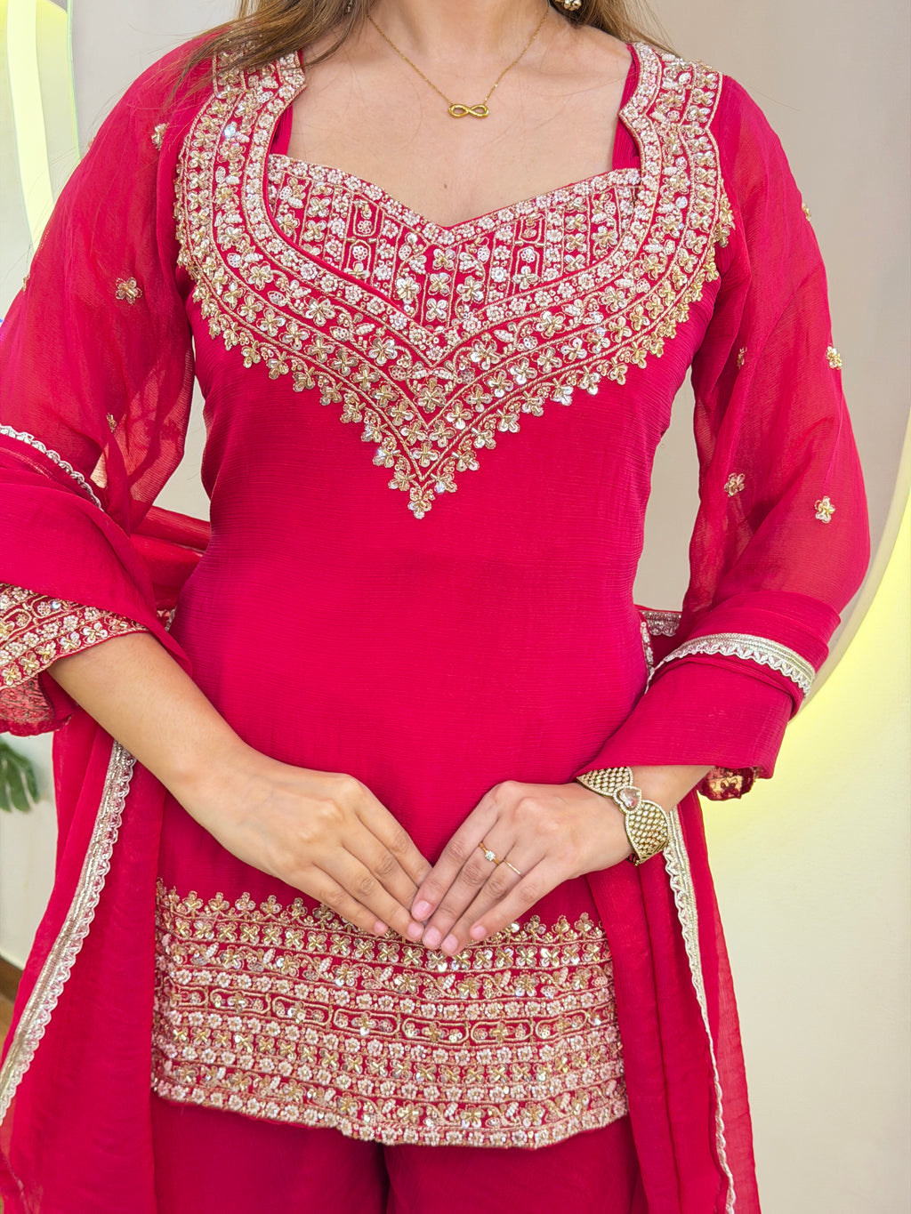 E858 3PC SHARARA SUIT