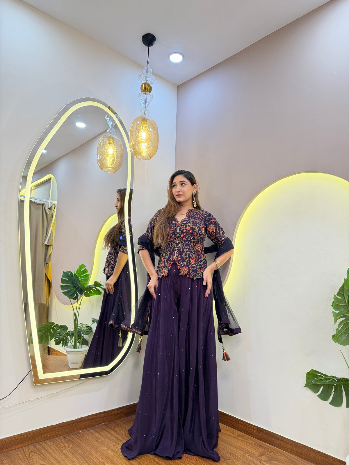 E813 3PC SHARARA SET