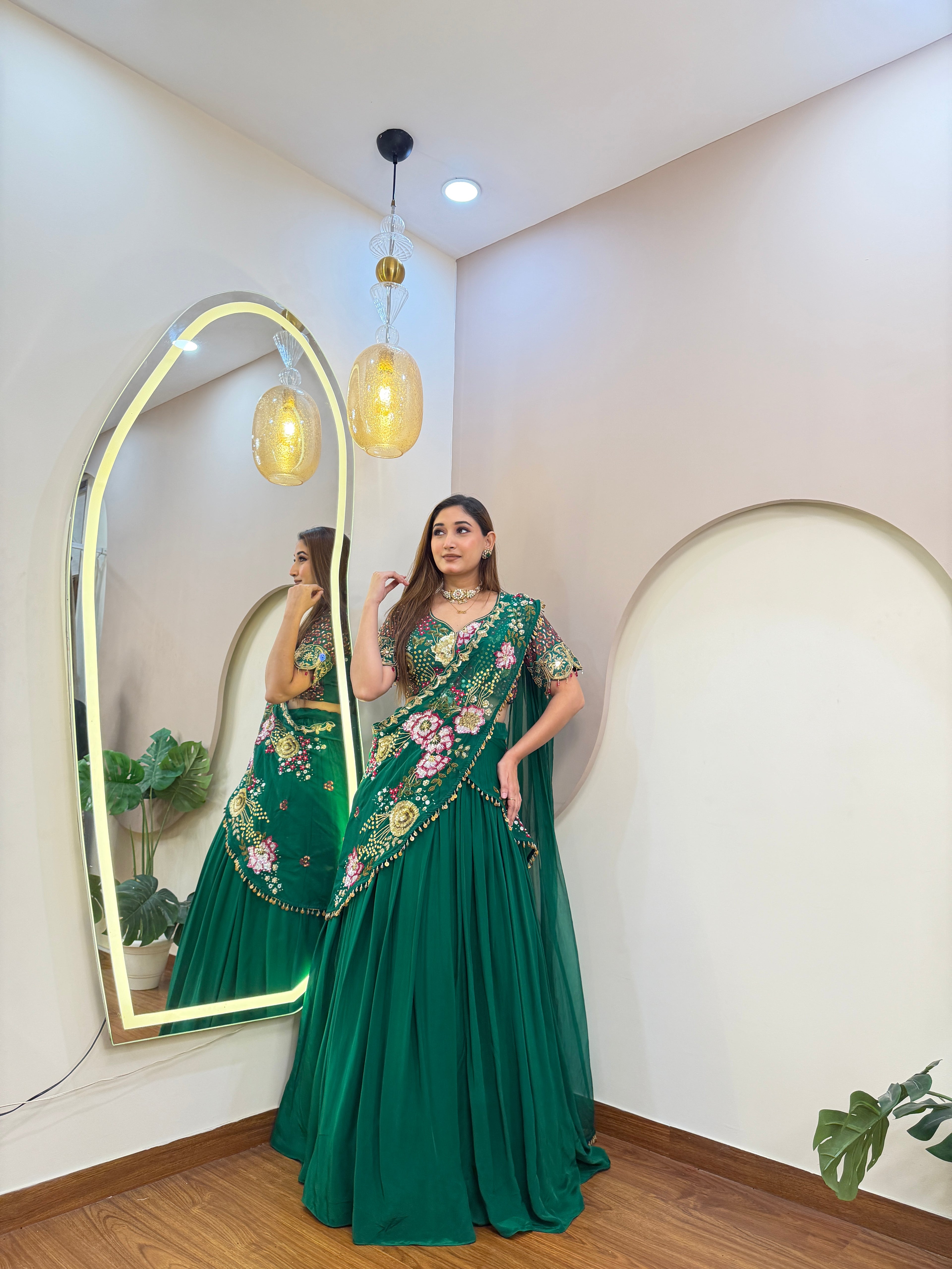 E450 AARFA REGAL LEHENGA SAREE