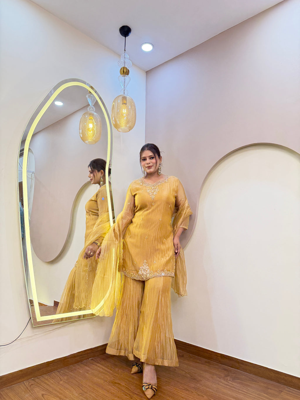 E137 3PC SHARARA SUIT