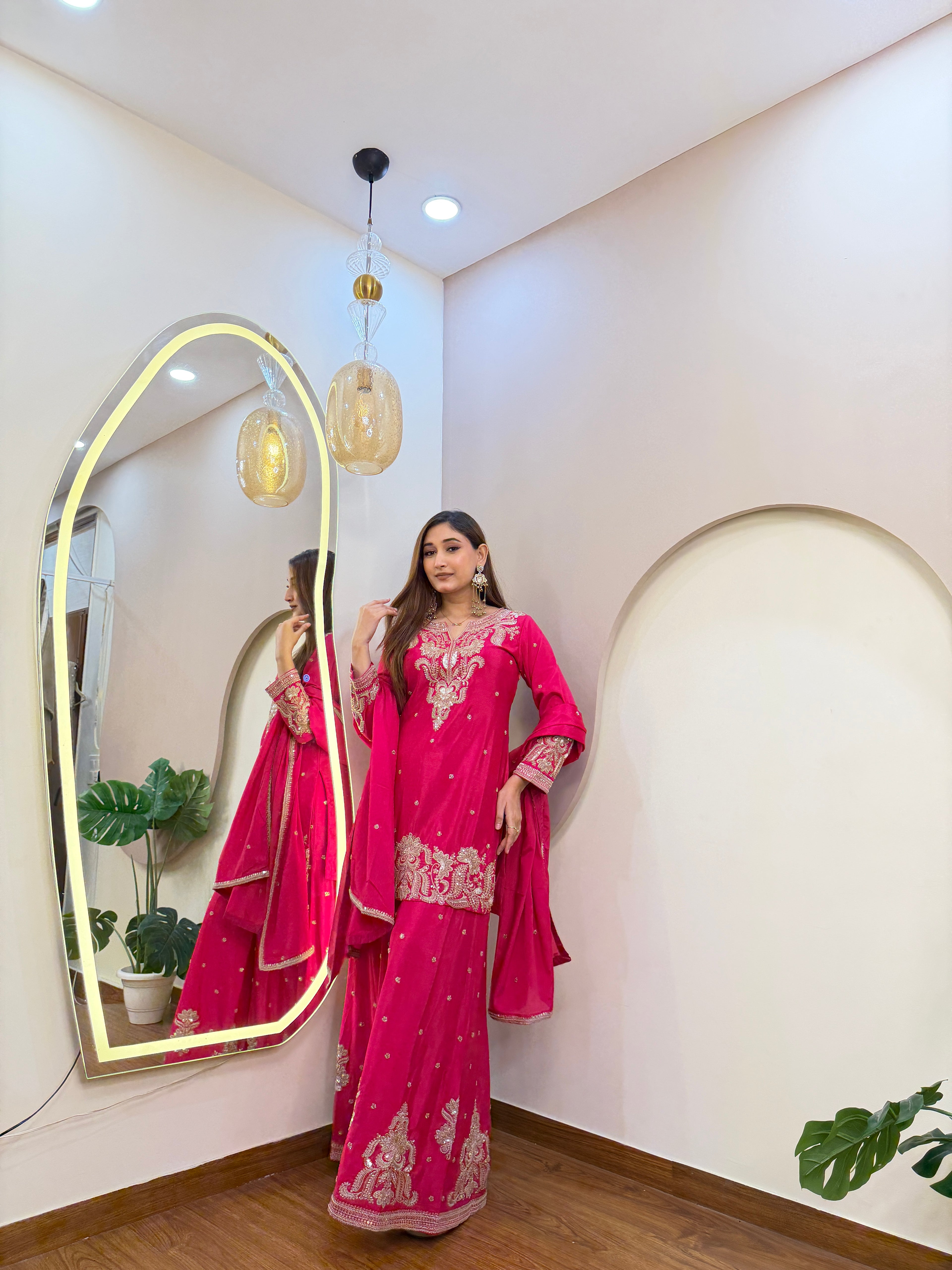 E328 3PC SHARARA SUIT