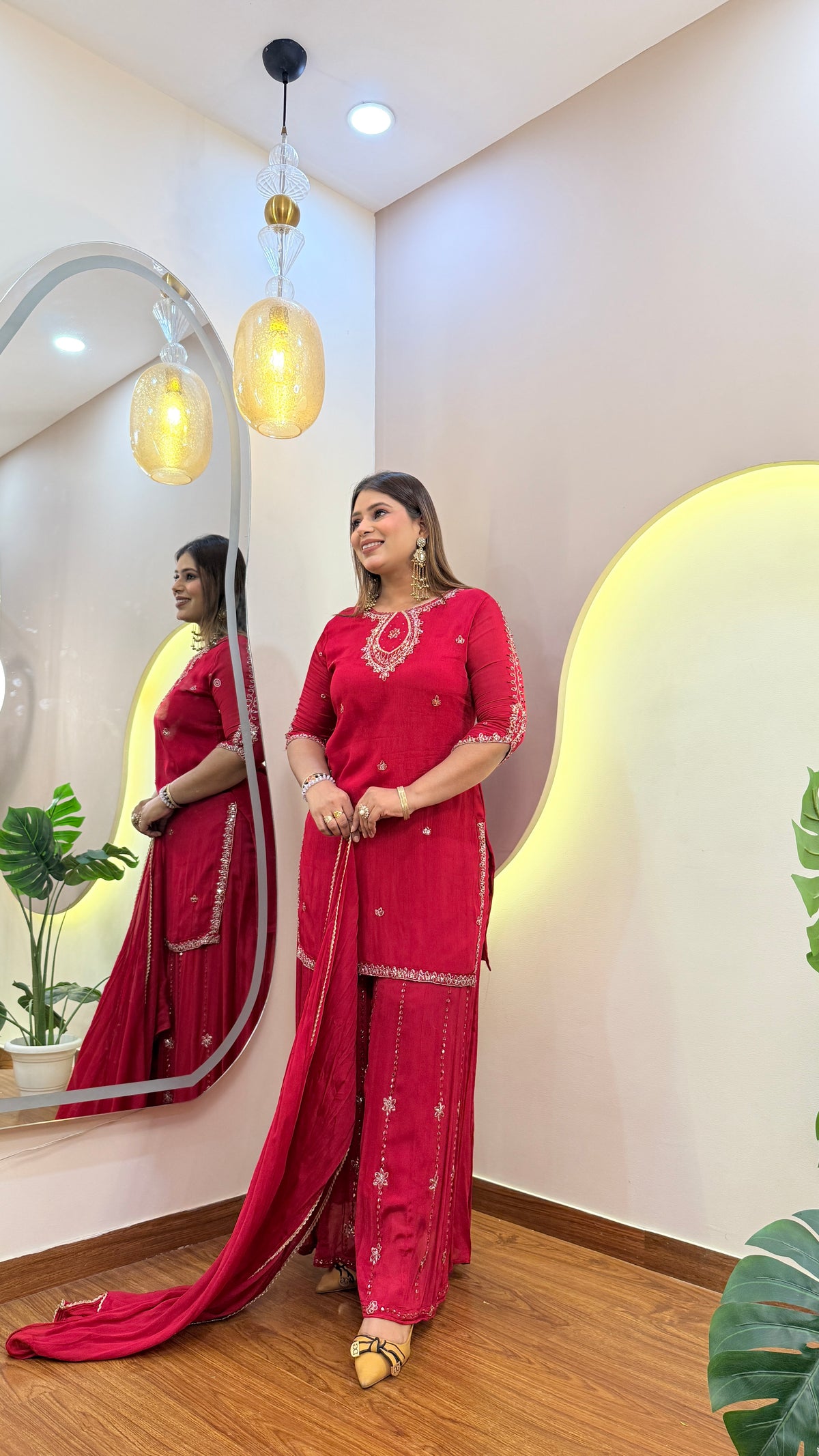 E138 3PC SHARARA SUIT