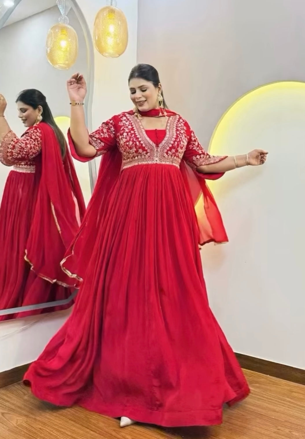 F104 3PC ANARKALI SUIT