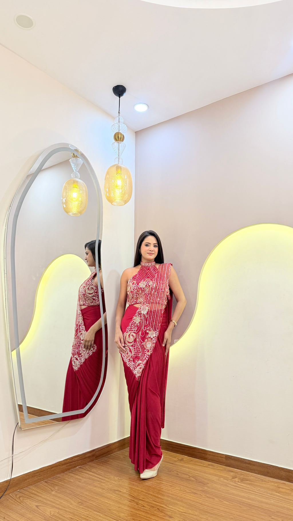 F177 PRE DRAPE SAREE
