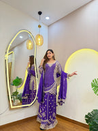 E792 3PC SHARARA SUIT