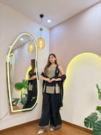 E809 3PC SHARARA SUIT