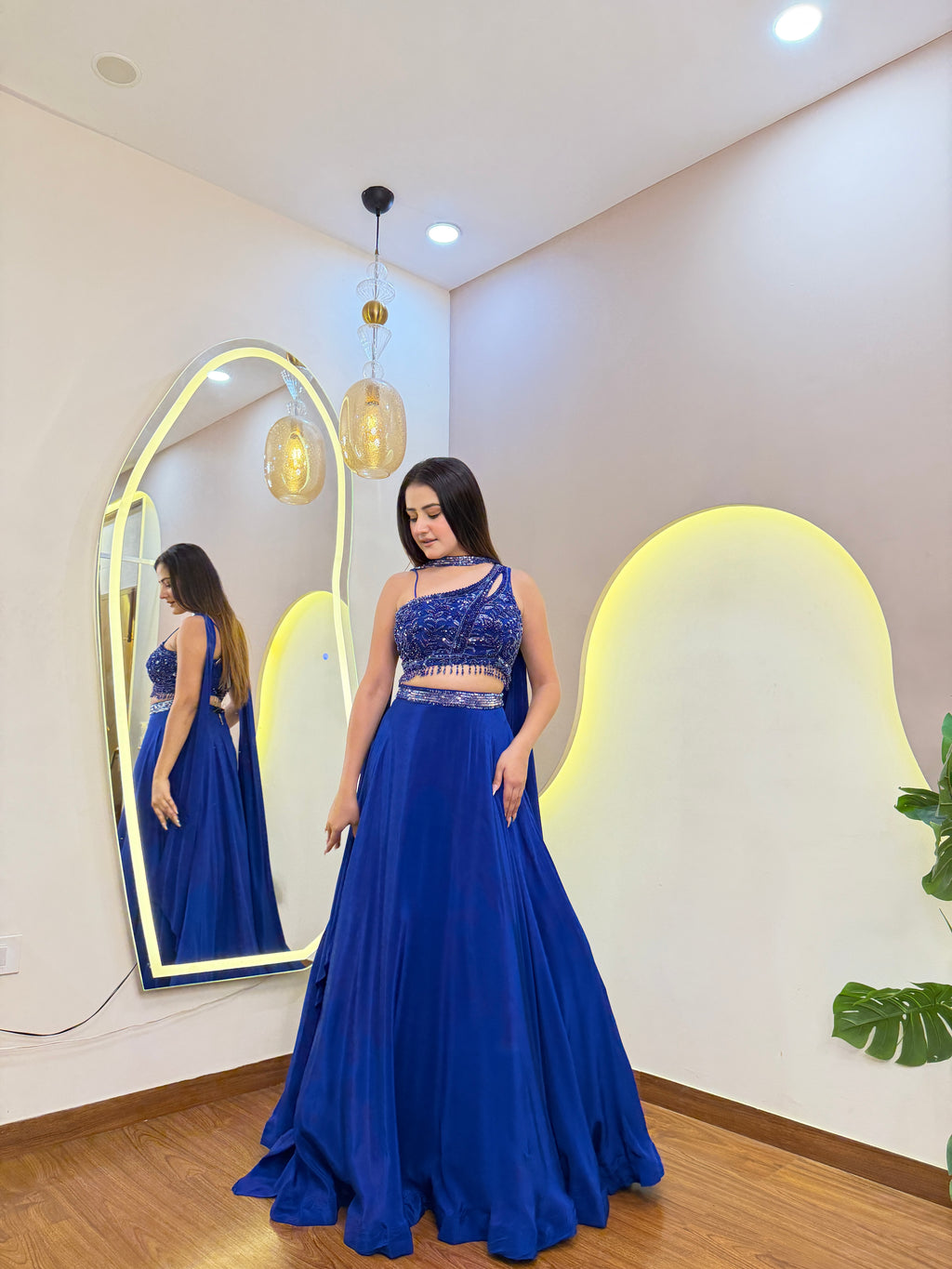 E821 CROP TOP LEHENGA