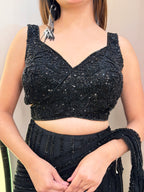 E890 DRAPE LEHENGA