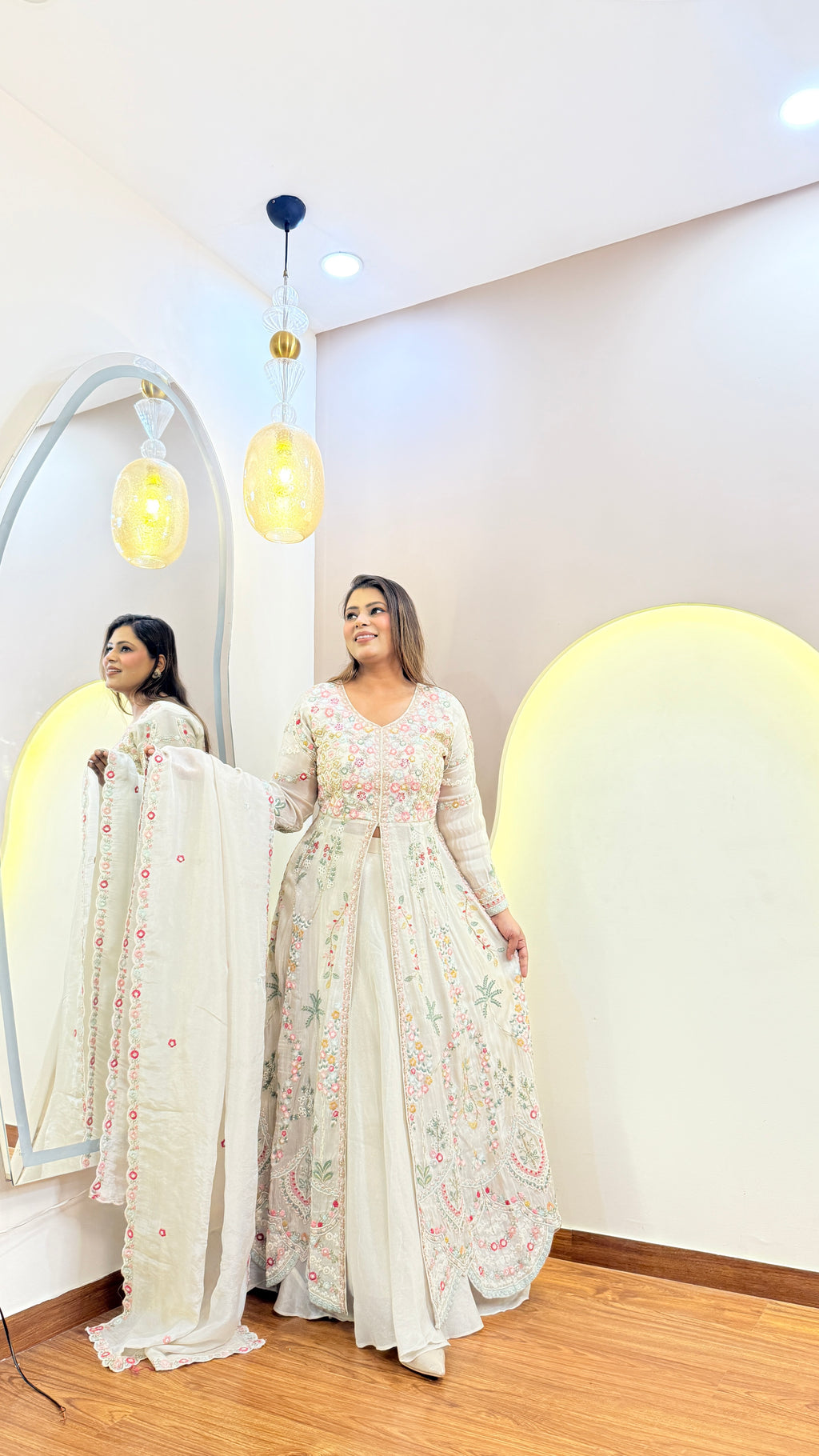 E932 3PC SKIRT ANARKALI SUIT