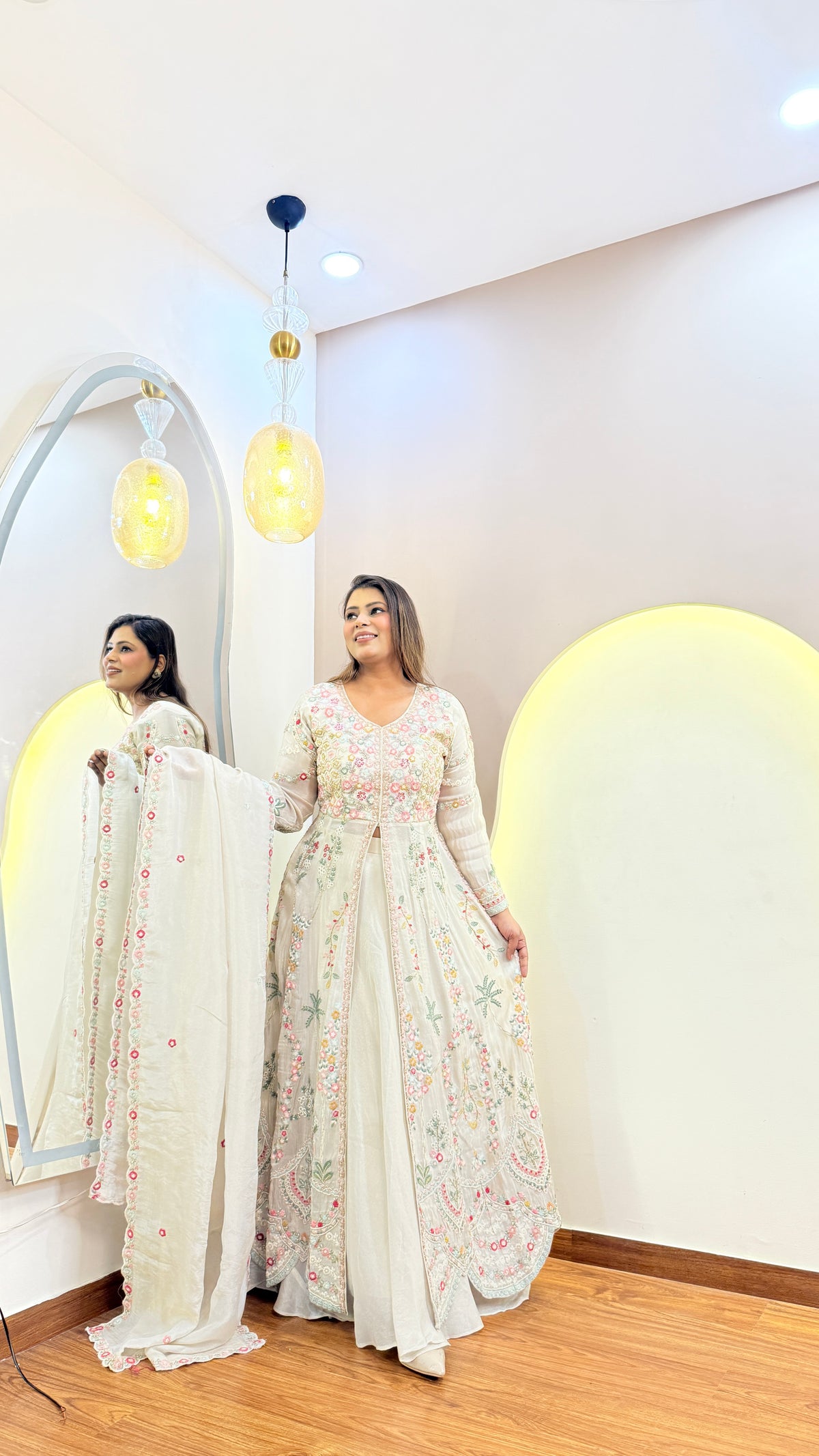 E932 3PC SKIRT ANARKALI SUIT