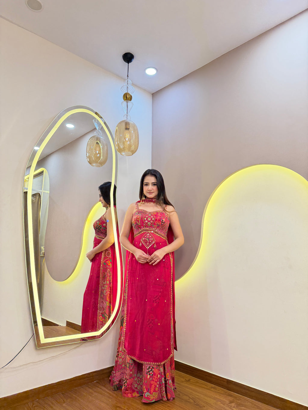 F69 3PC SHARARA SUIT