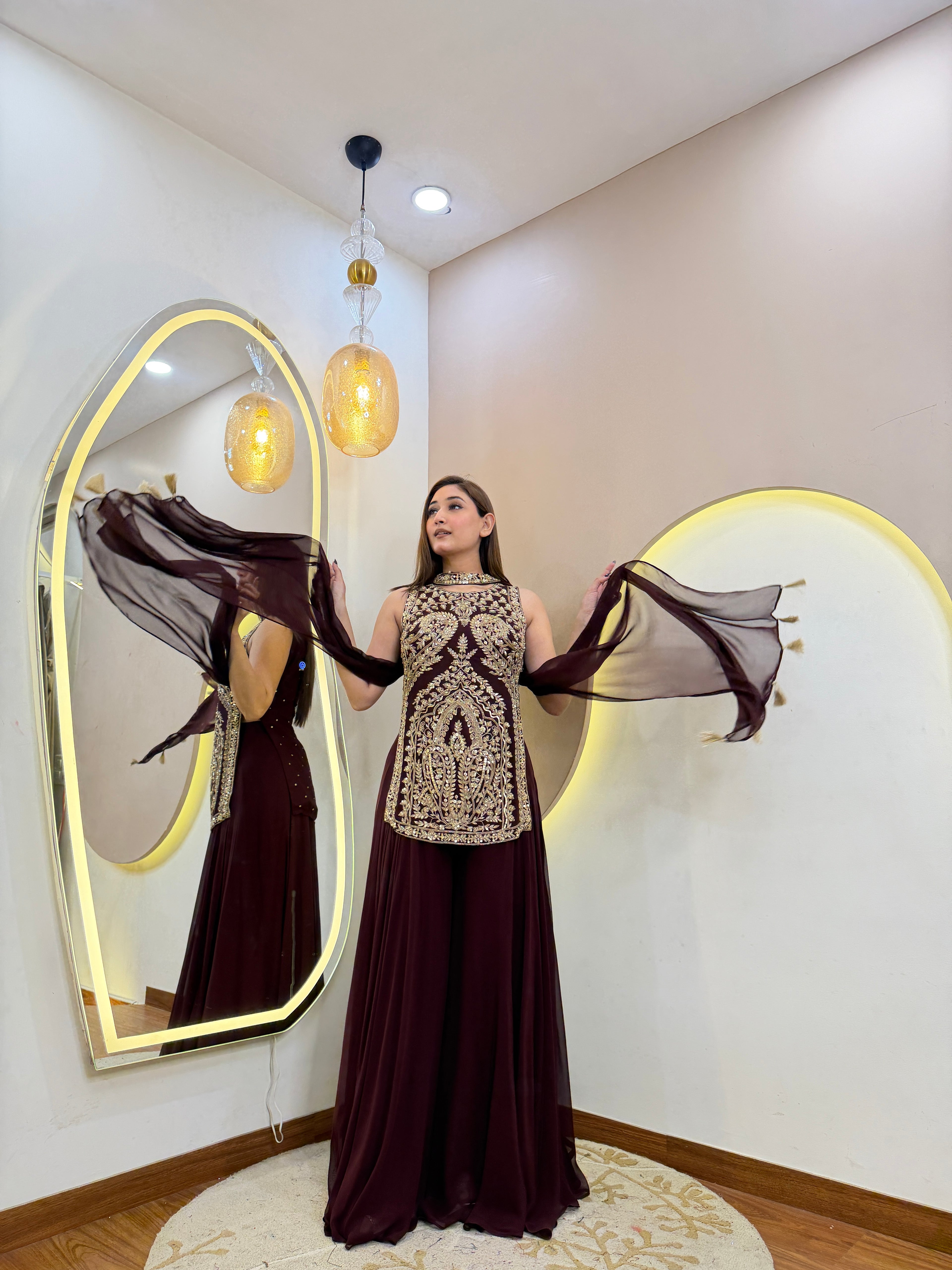 D754  SHARARA SUIT
