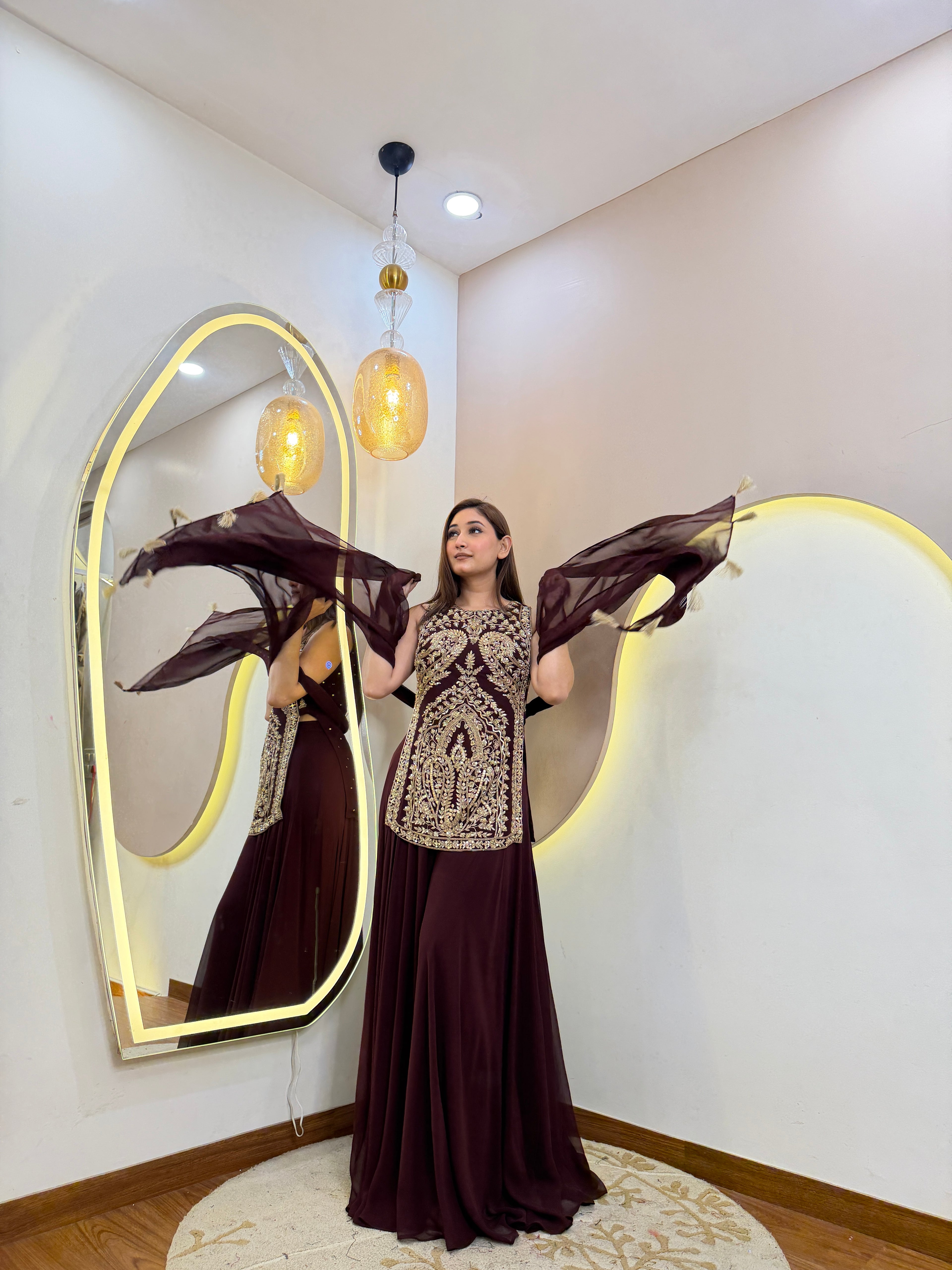D754  SHARARA SUIT