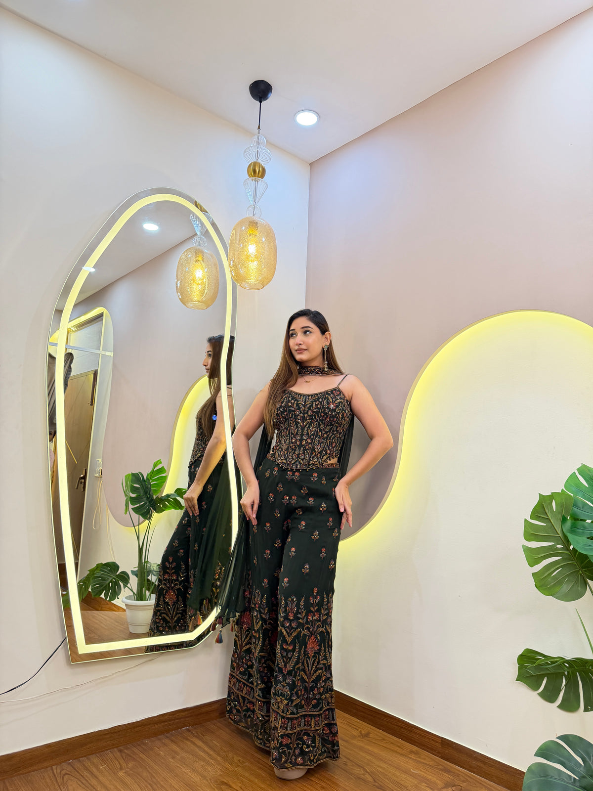E350 3PC SHARARA SUIT
