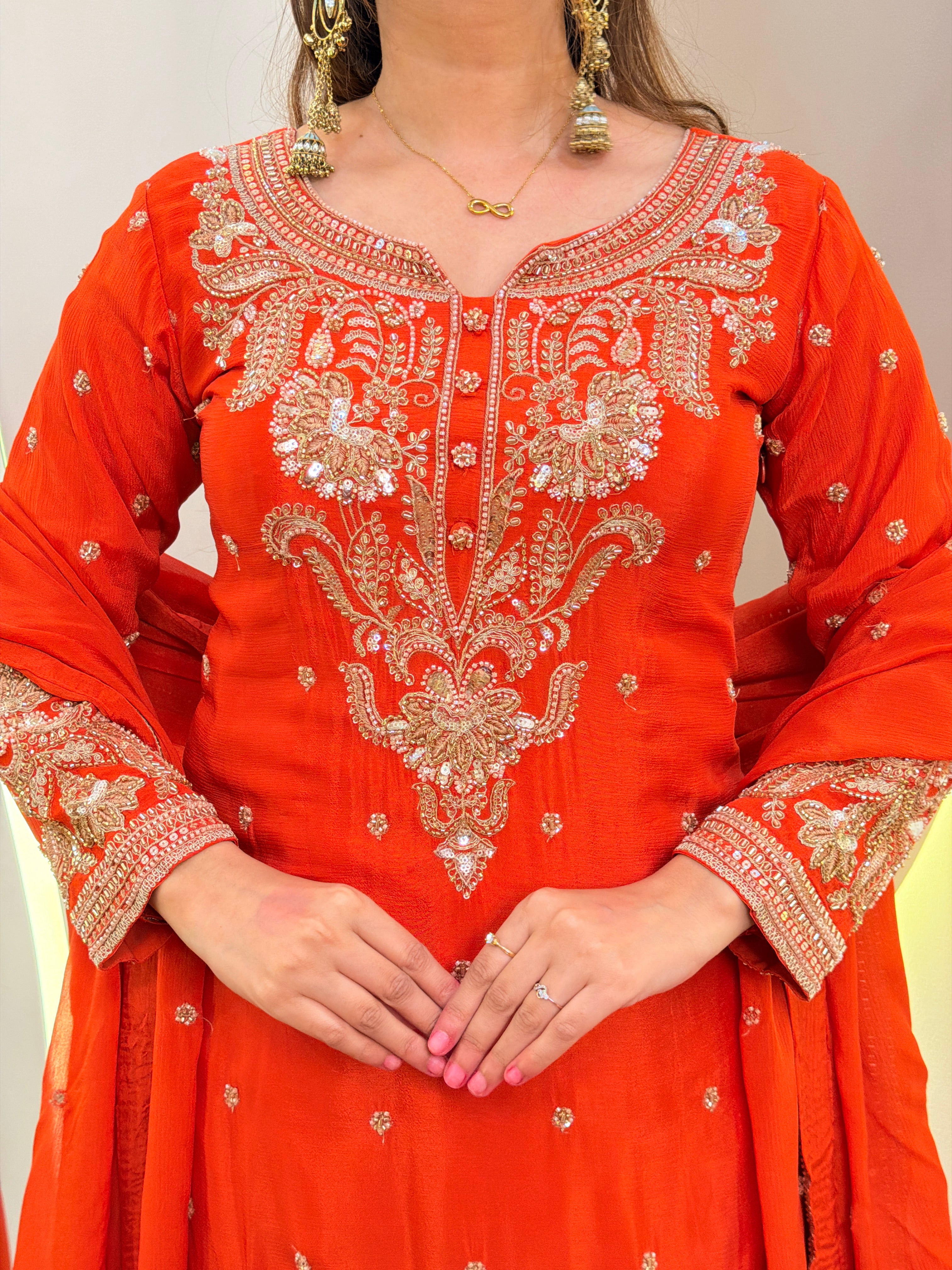 E521 3PC SHARARA SUIT