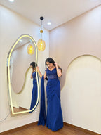 E206 INDO WESTERN DRAPE SAREE