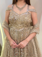 E519 INDO WESTERN PEPLUM LEHENGA