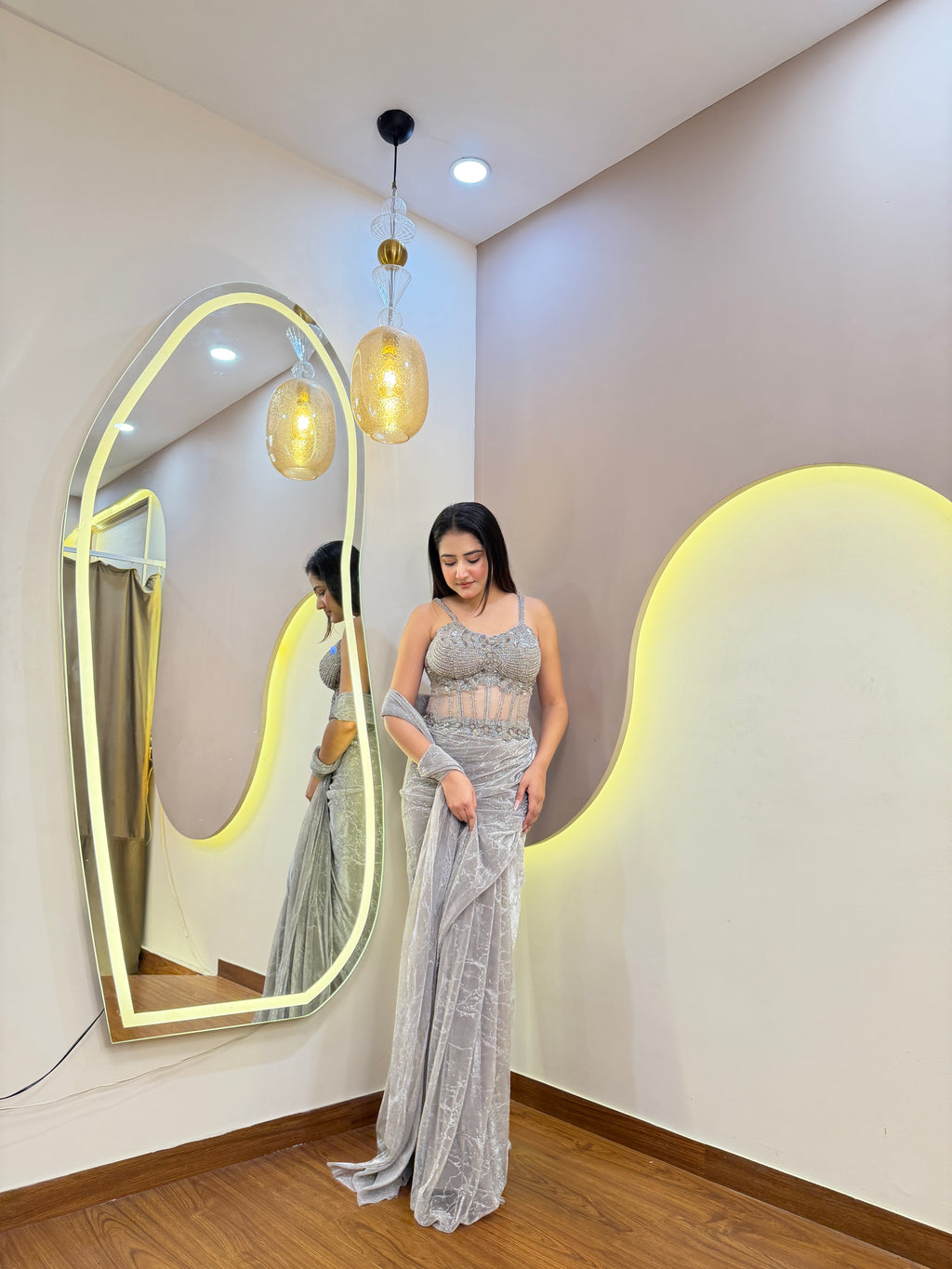 E564 PREMIUM DRAPE SAREE