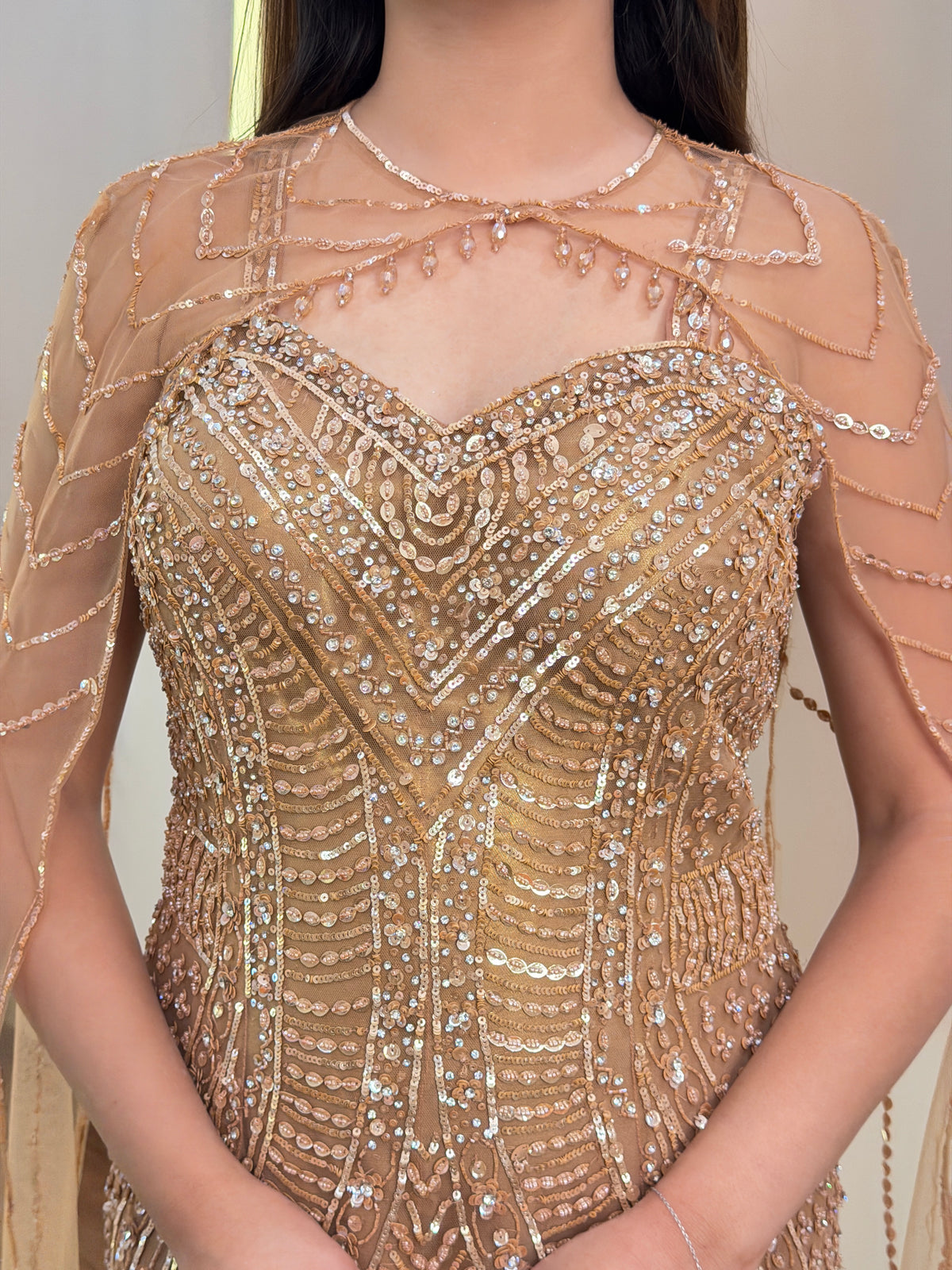 E496 ONE PIECE GOWN