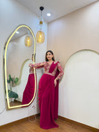 E40 DESIGNER DRAPE SAREE