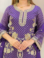 E398 AARFA REGAL SHARARA SUIT