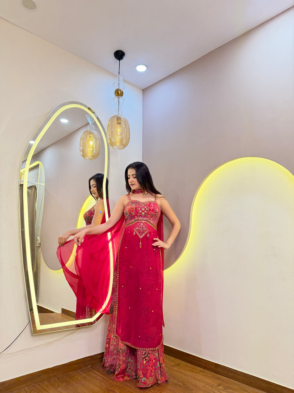F69 3PC SHARARA SUIT