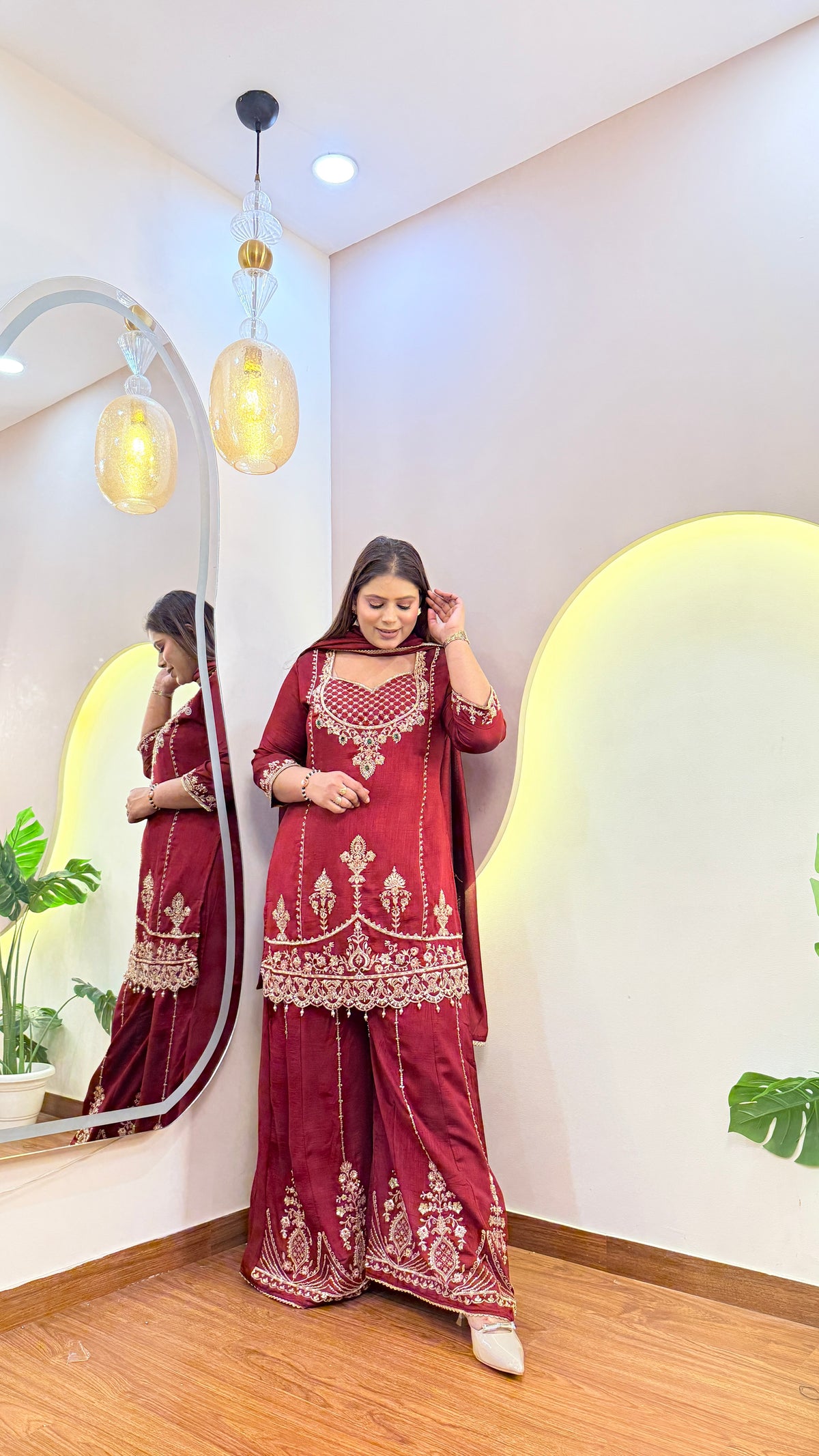 E825 3PC SHARARA SUIT