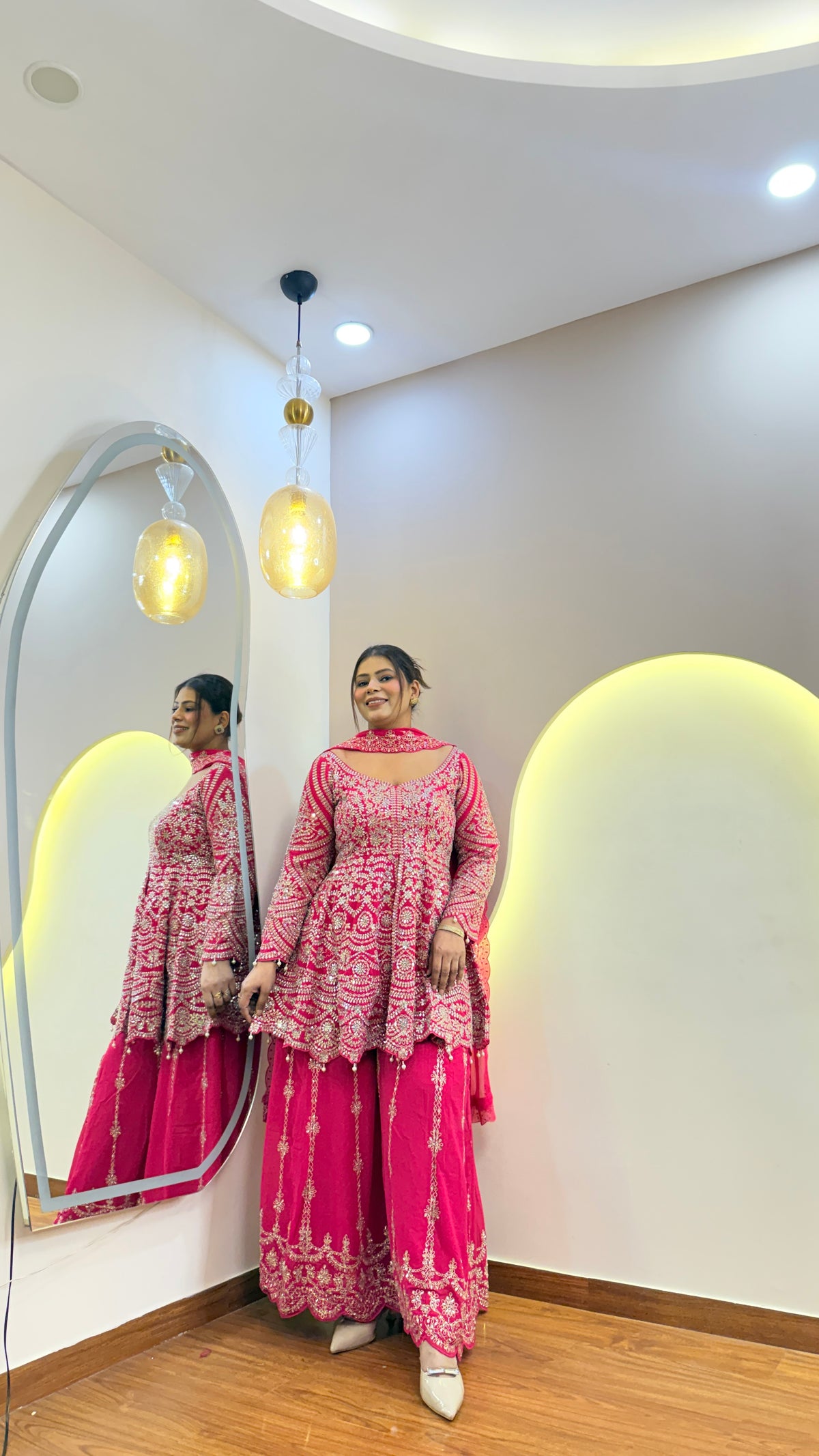 F15 PEPLUM 3PC SHARARA SET
