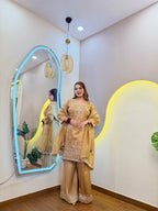 E689 3PC SHARARA SUIT