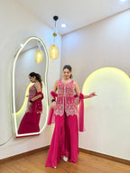 PEPLUM 3PC SHARARA SET