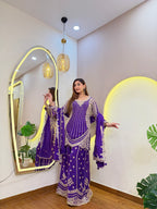 E792 3PC SHARARA SUIT